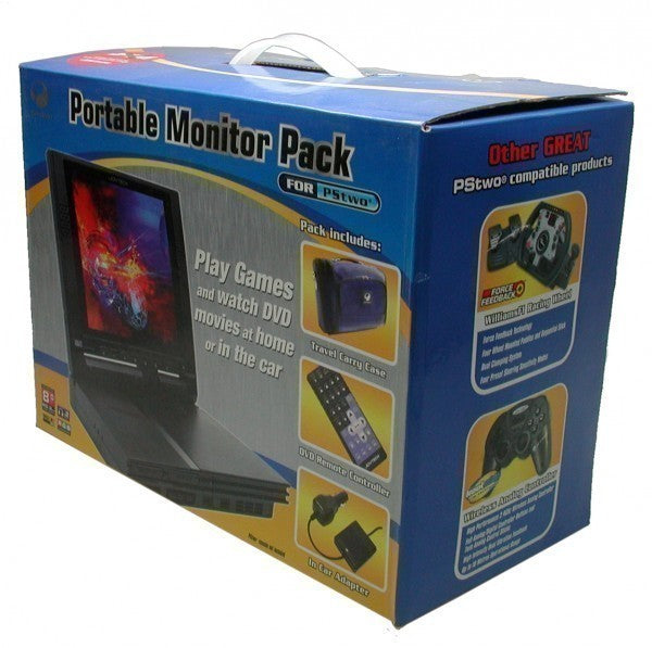 Portable TFT Colour Monitor / LCD Screen schwarz mit Tasche [Joytech]