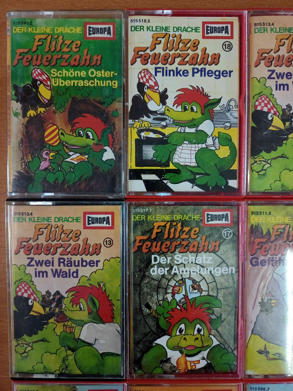 MC Kassetten-Set S35: Flitze Feuerzahn Kinder Jungen Mädchen Europa Sammlung