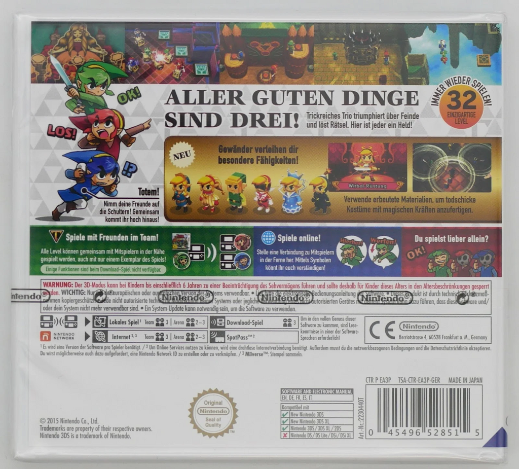 The Legend of Zelda: Tri Force Heroes Pixel Grading SEALED 90+ 56335615 (DE) · Sammlerstück