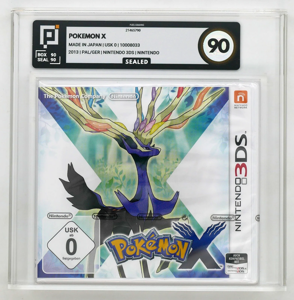 Pokémon X Pixel Grading SEALED 90 21465790 (DE) · Sammlerstück