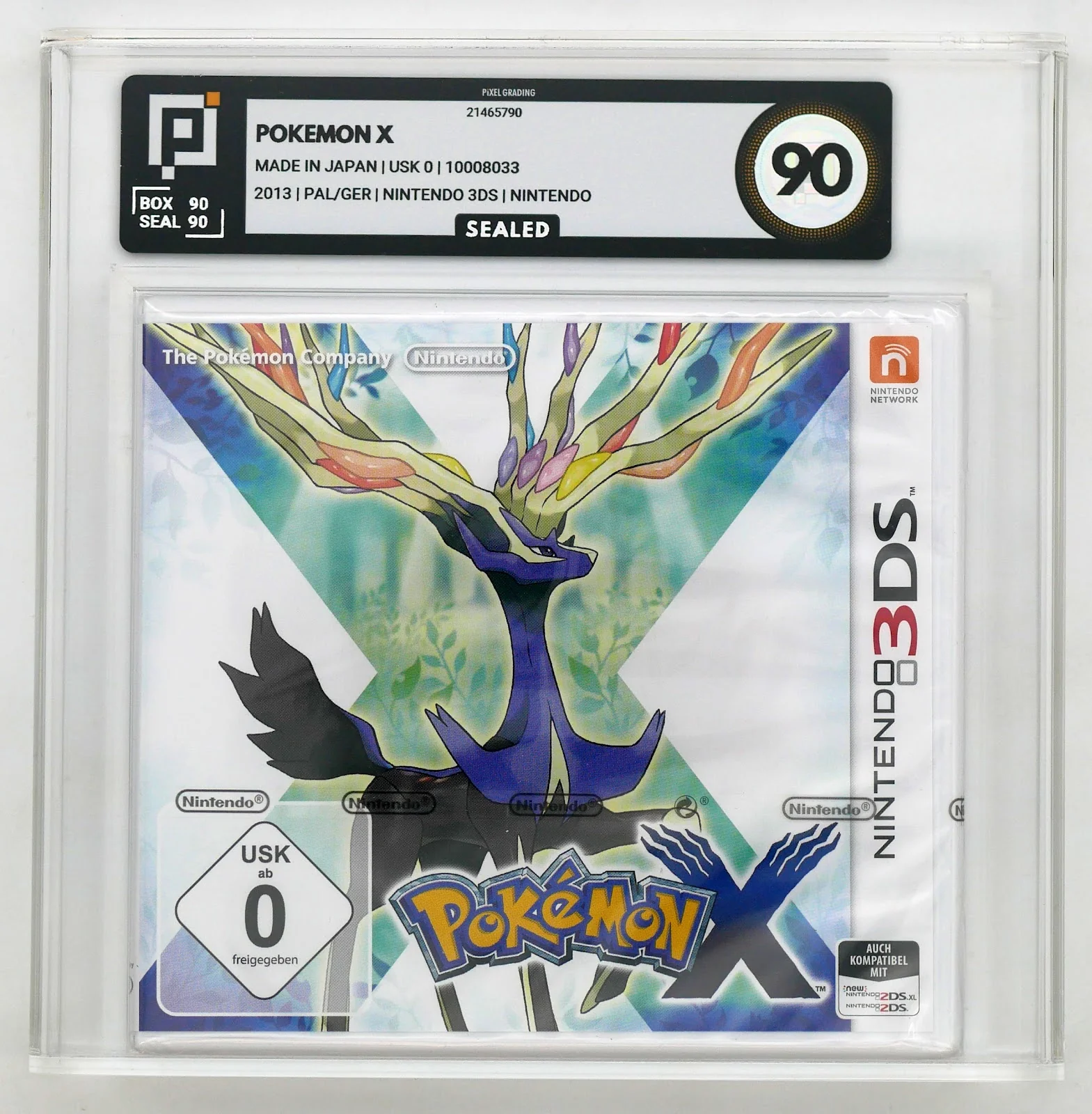 Pokémon X Pixel Grading SEALED 90 21465790 (DE) · Sammlerstück