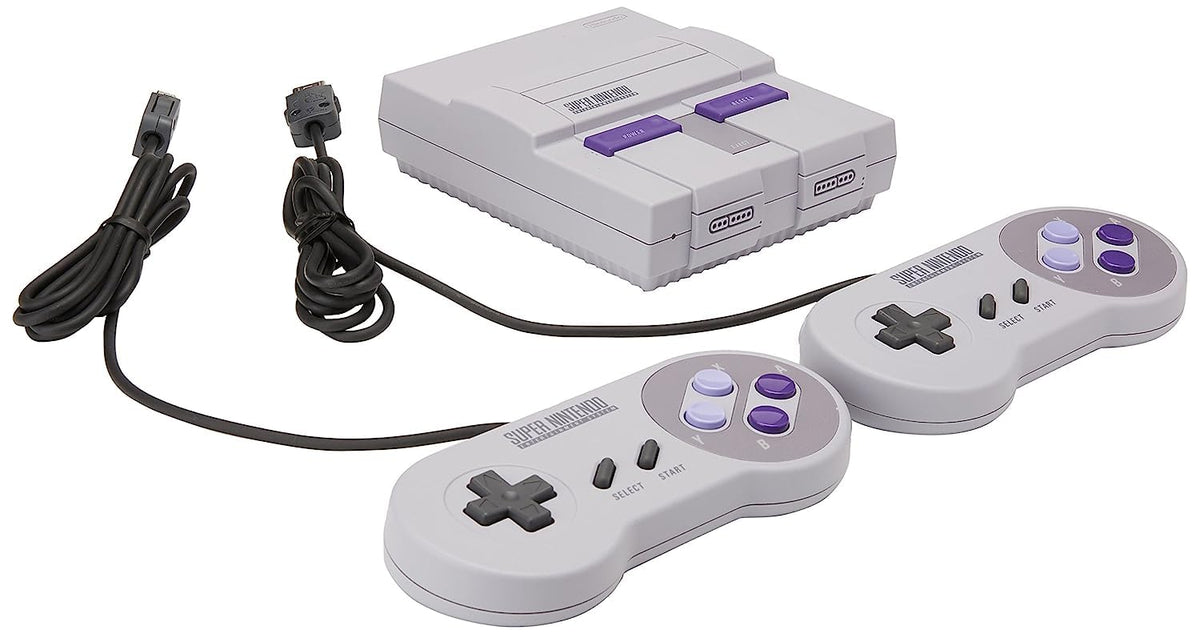 Super Nintendo Classic Mini Konsole + 2 Original Controller + HDMI & USB Kabel (US)