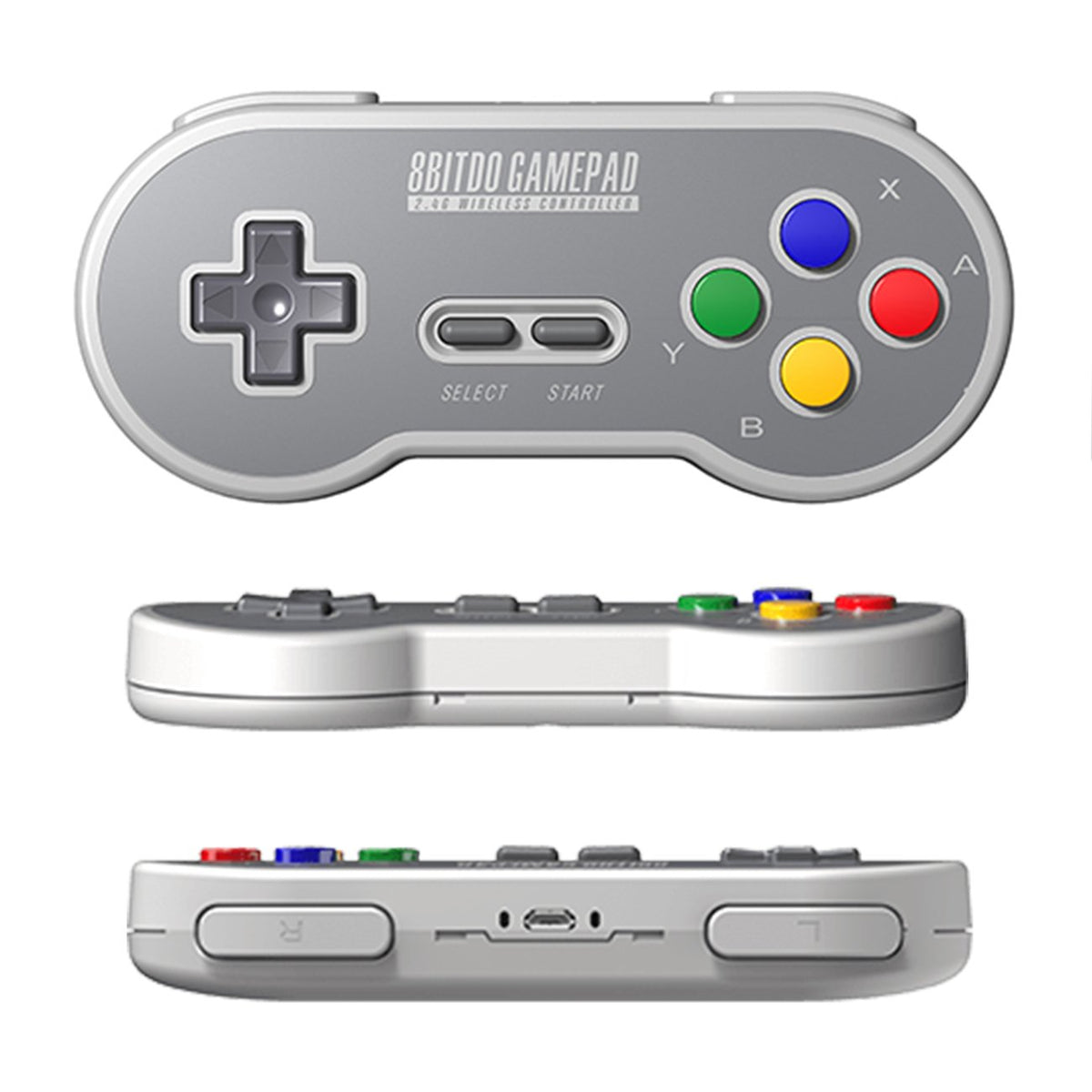 Controller / Pad SF30 2.4G Wireless für Mini Konsole grau [8bitdo]