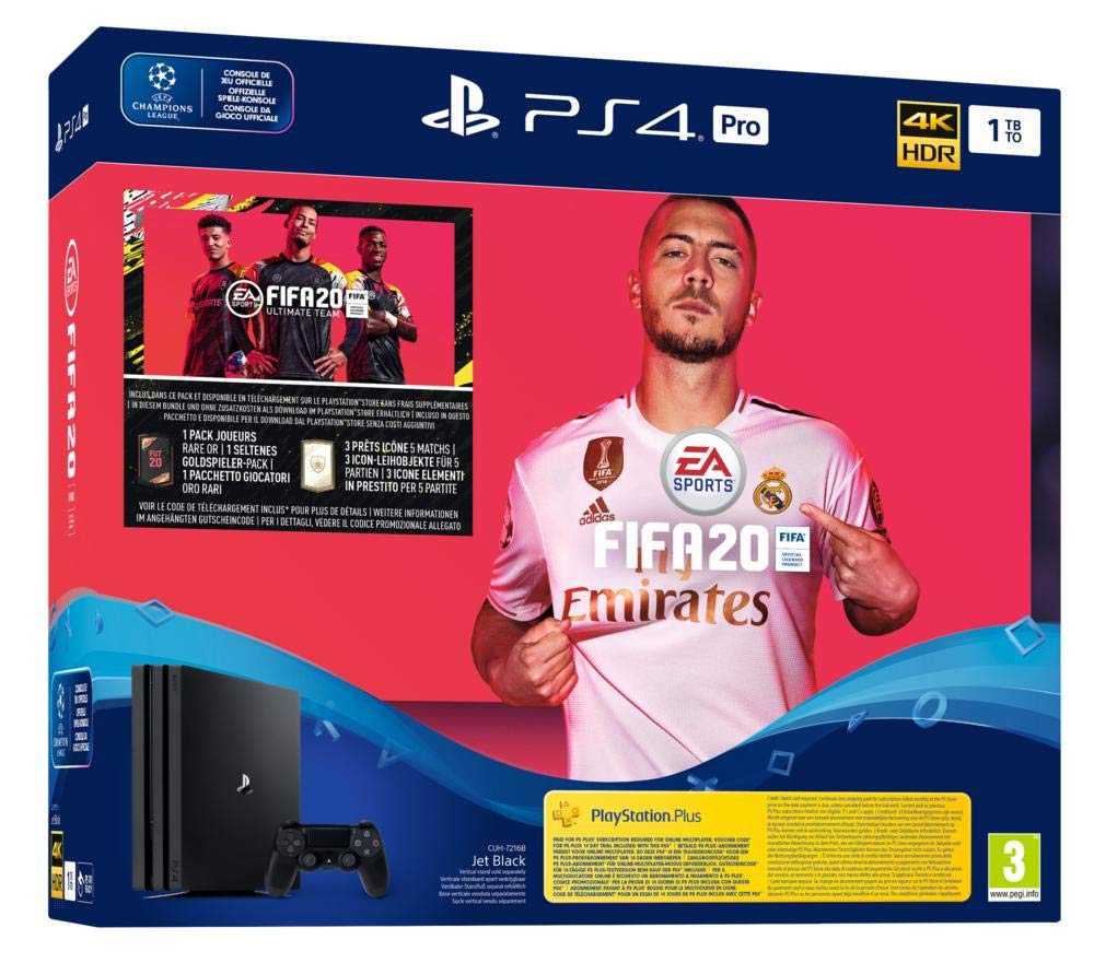 Konsole Pro 1TB + Spiel + Original Controller Fifa 20 Edition
