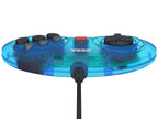 Controller / Pad 6 Button USB Arcade Clear Blue Mega Drive Design [Retro-Bit]
