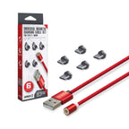 Universal Magnetic Charging Cable Set für USB C / Ladekabel rot [Armor3]