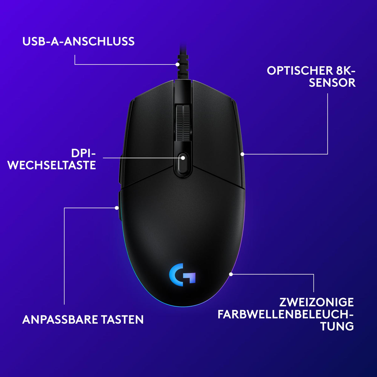 G203 Gaming Maus schwarz [Logitech G]