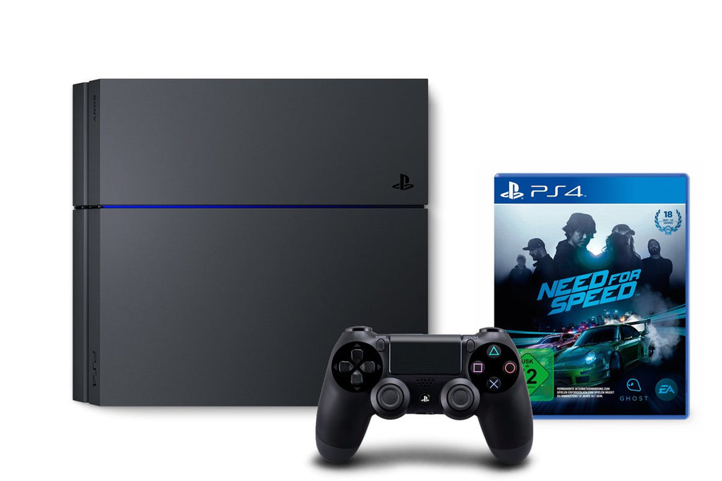Konsole 500GB schwarz + NFS 2015 + Original Controller