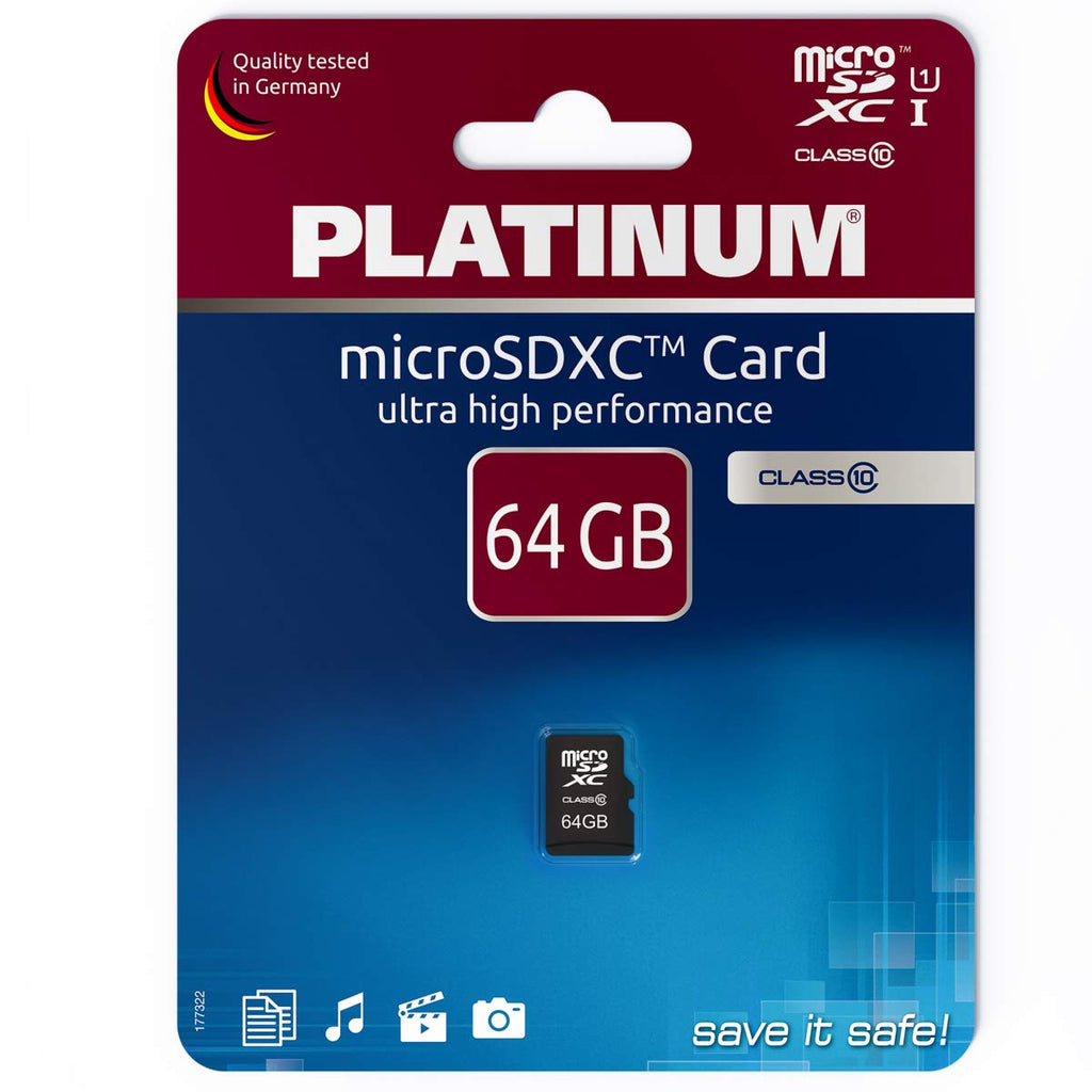SecureDigital Micro SDXC-Speicherkarte 64 GB Class 10 [PLATINUM]