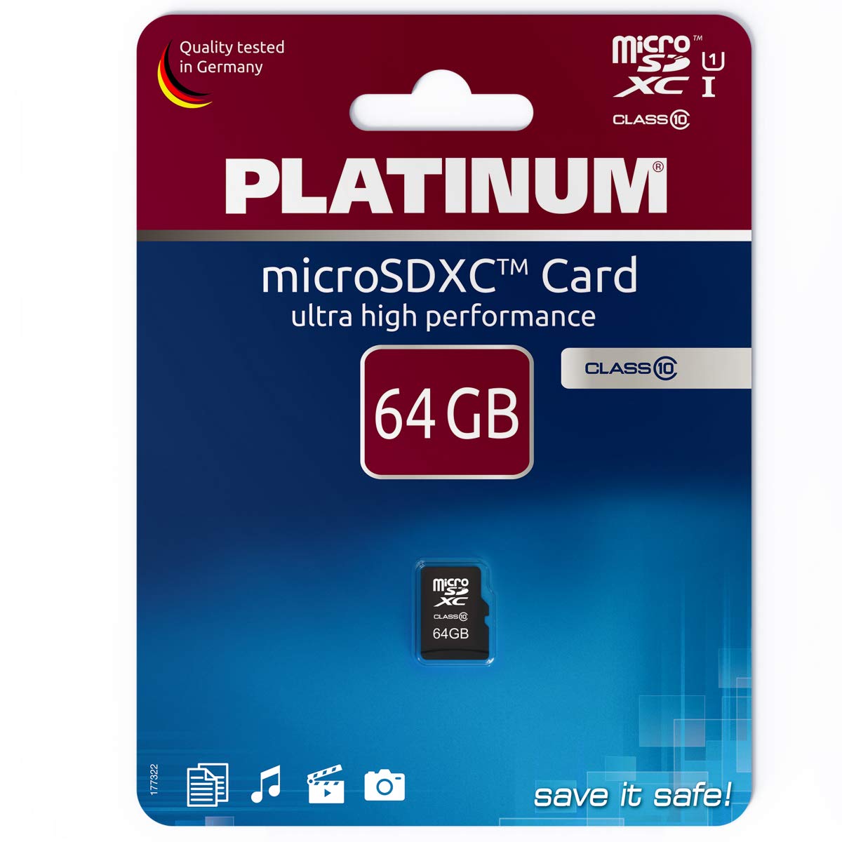 SecureDigital Micro SDXC-Speicherkarte 64 GB Class 10 [PLATINUM]