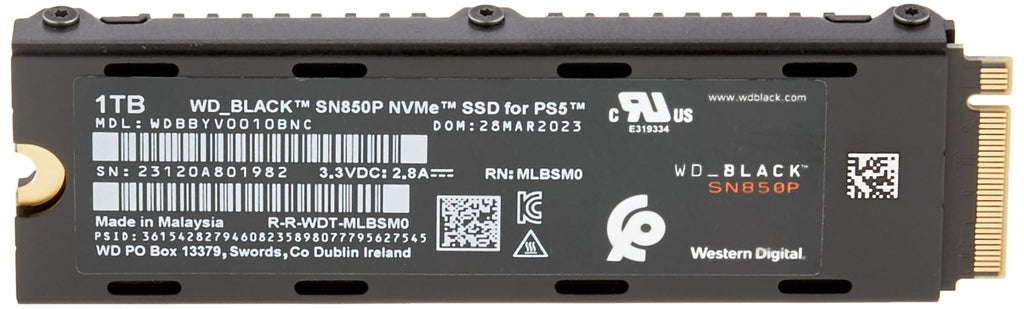 1TB SSD NVMe Speichererweiterung Festplatte Memorycard für Konsole X S [WD_BLACK]