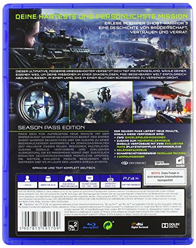 Sniper Ghost Warrior 3: Season Pass Edition (DE)