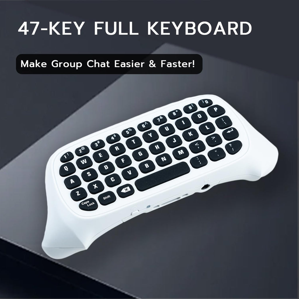 Keyboard / Tastatur Chatpad für Original Controller weiß [Mcbazel]