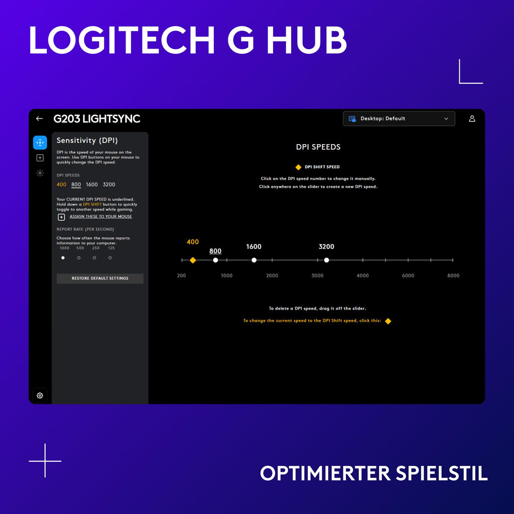 G203 Gaming Maus schwarz [Logitech G]
