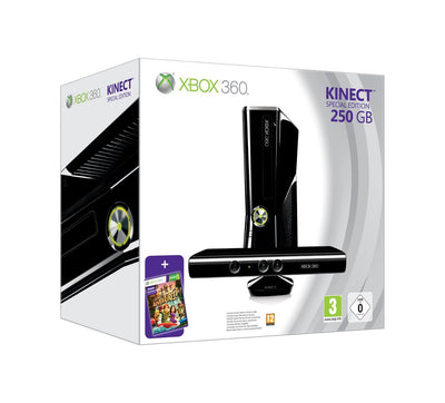 SA 2090: Konsole Slim 250GB glossy-schwarz + Kinect Adventures + Original Controller + Kinect