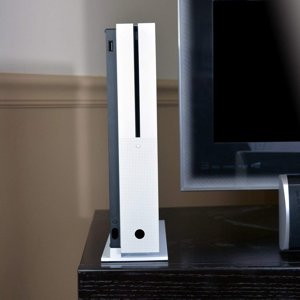 Vertikaler Standfuß / Stand für Slim Konsole weiß [KlsyChry]