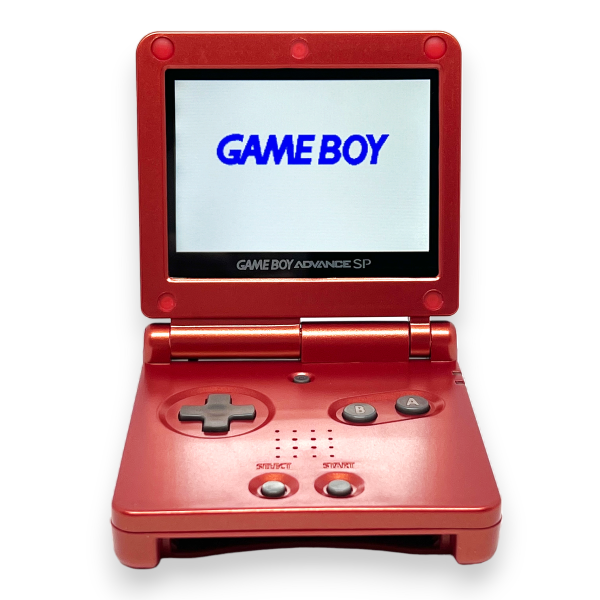 Konsole GBA SP rot IPS Mod + Netzteil