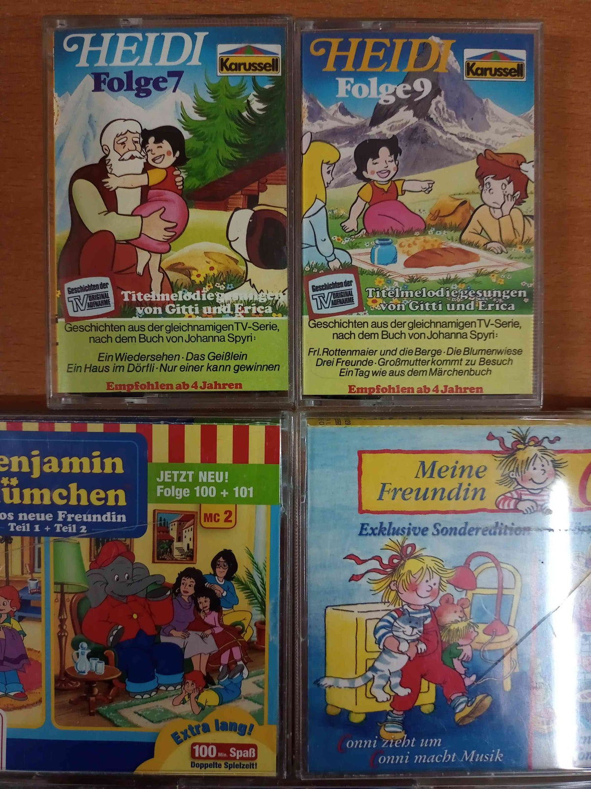 MC Kassetten-Set S58: Graf Duckula, Heidi, Conni, Benjamin Blümchen, Wildtöter Kinder