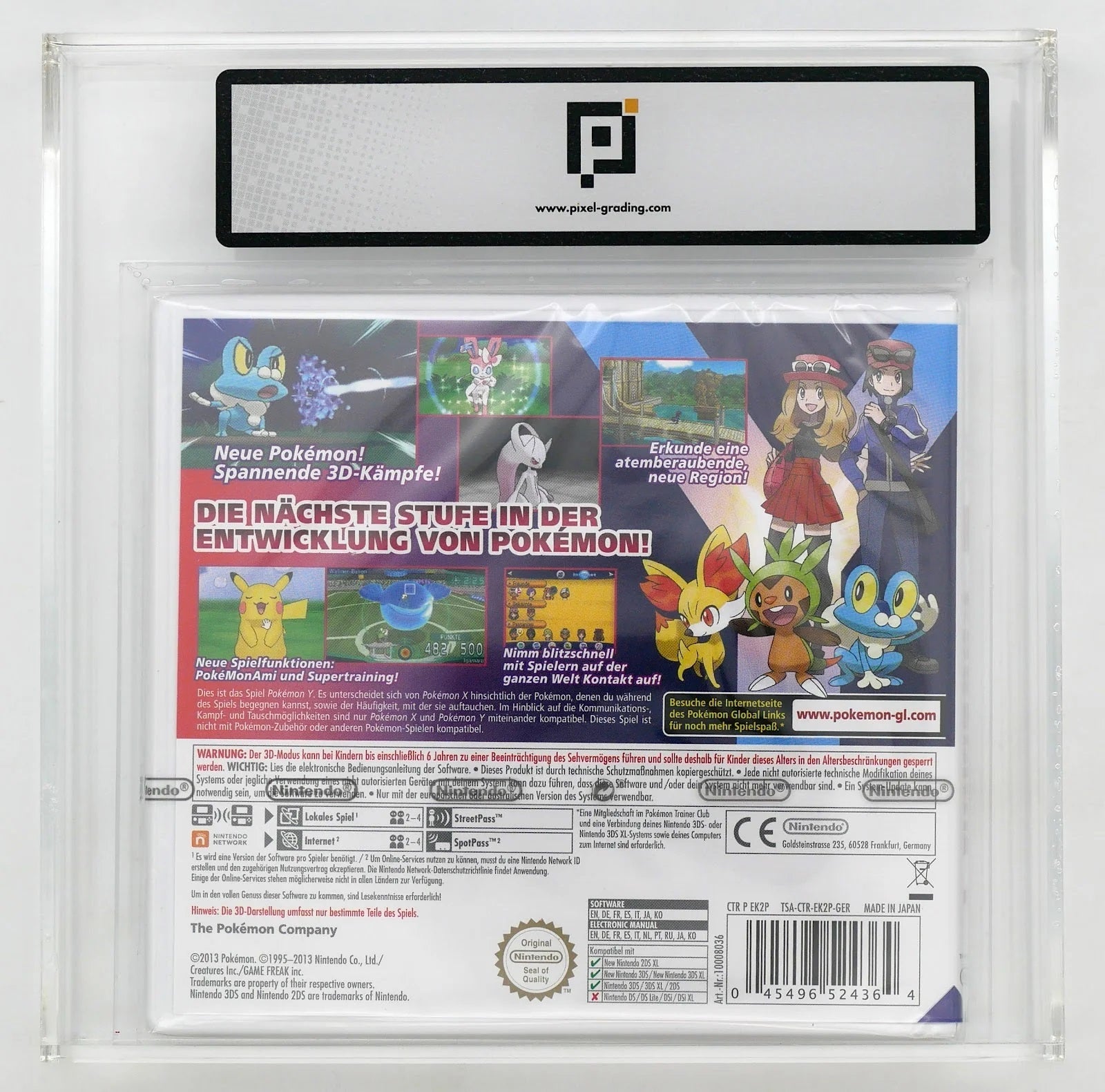Pokémon Y Pixel Grading SEALED 85+ 49382039 (DE) · Sammlerstück