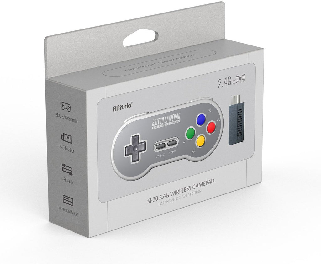 Controller / Pad SF30 2.4G Wireless für Mini Konsole grau [8bitdo]