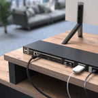 Optisches Audiokabel 1m kurz schwarz