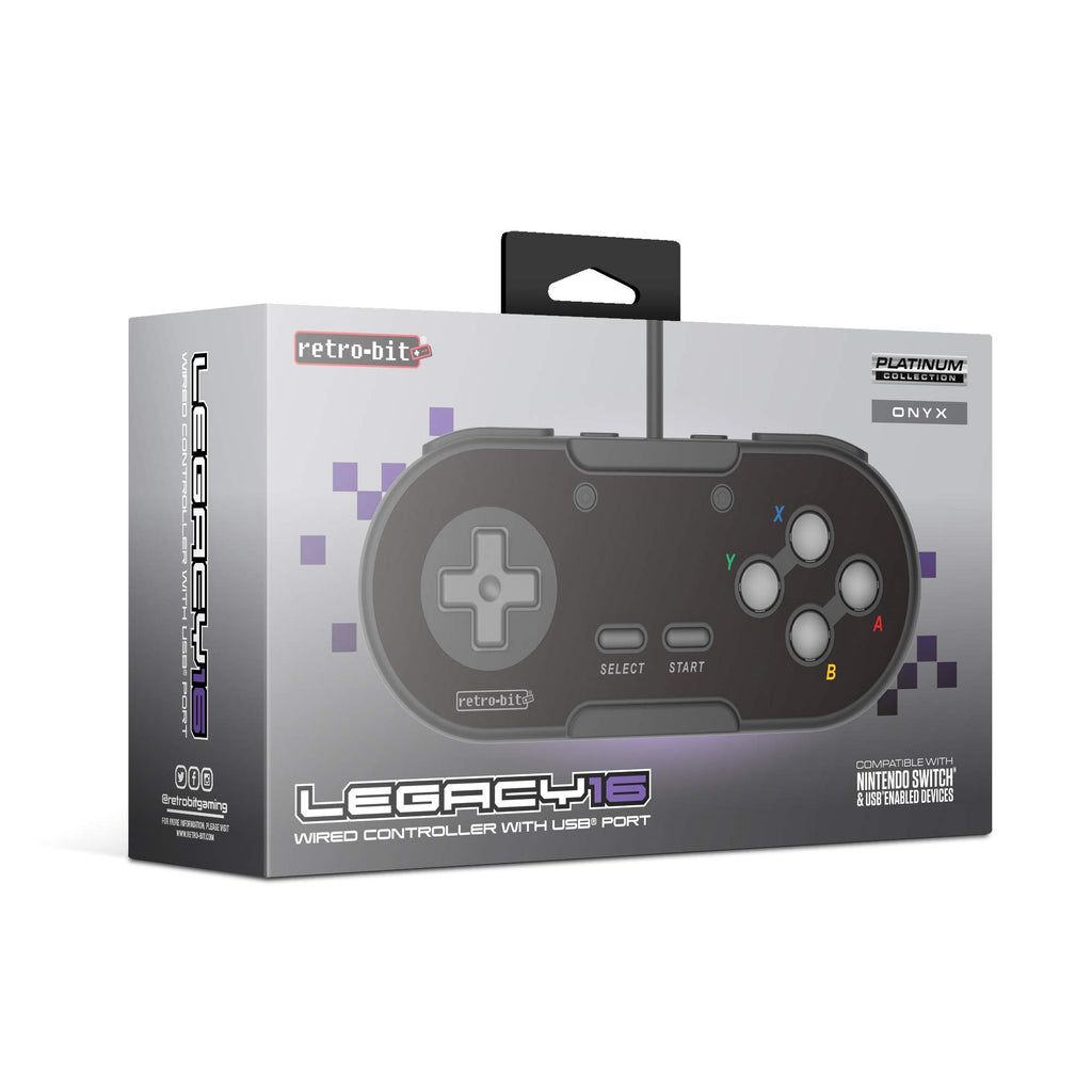 Controller / Pad Legacy16 Onyx Black schwarz [retro-bit]
