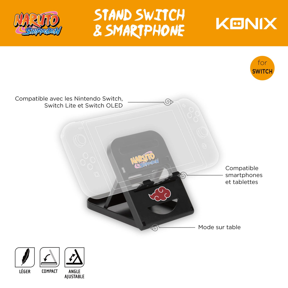 Play & Support Stand Naruto Shippuden [Konix]
