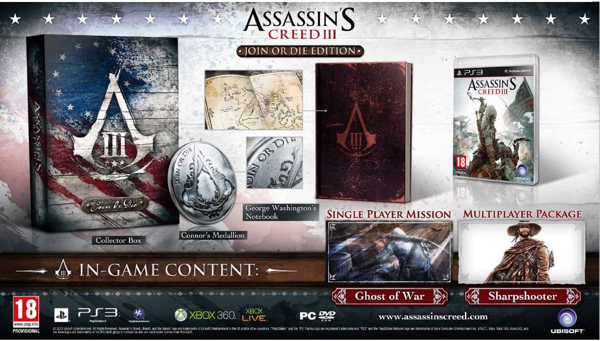 Assassin's Creed III Join or Die Edition (GB) — Join or Die Edition