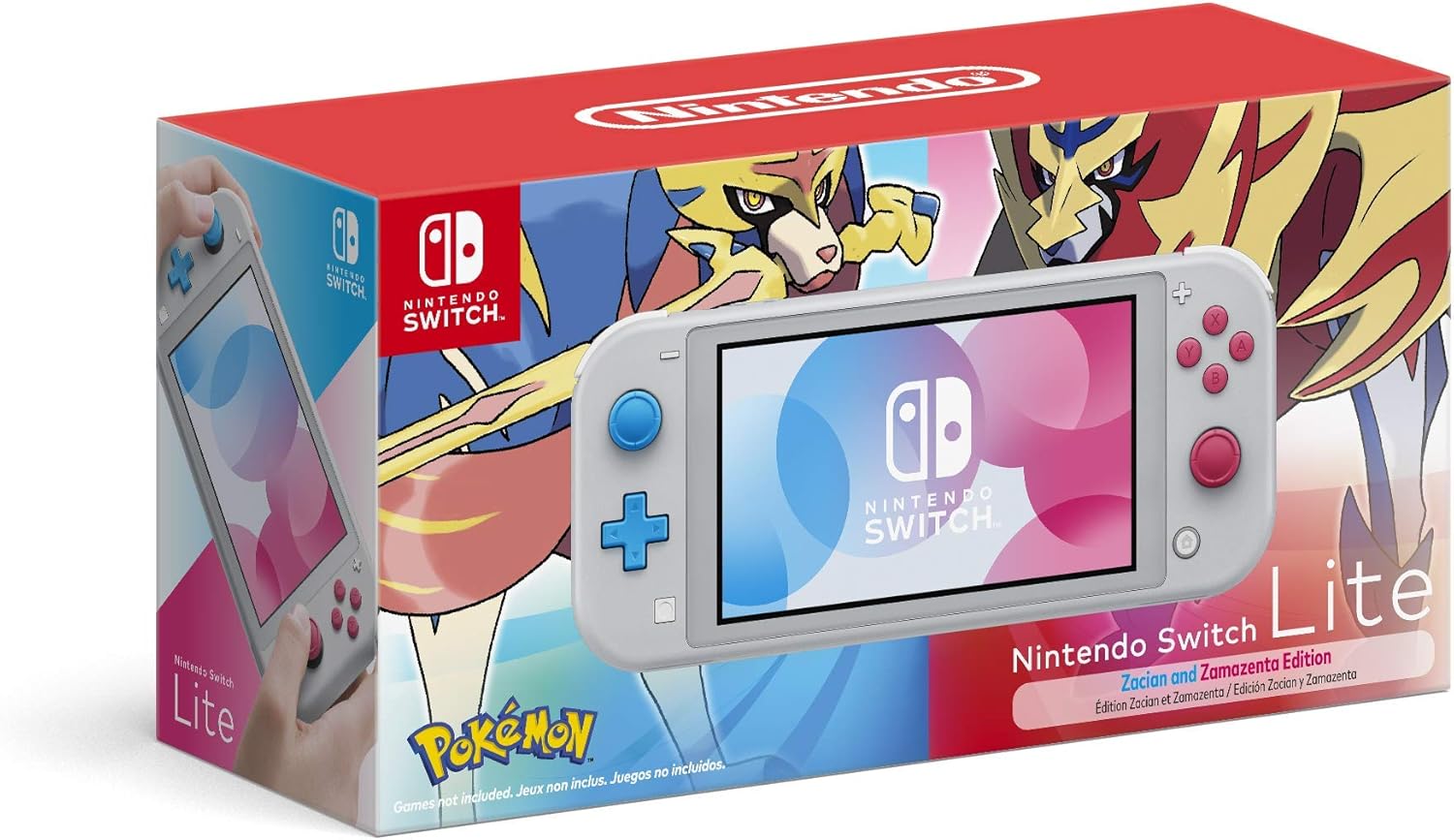 Konsole Lite Pokémon: Schwert und Schild - Zacian & Zamazenta Edition