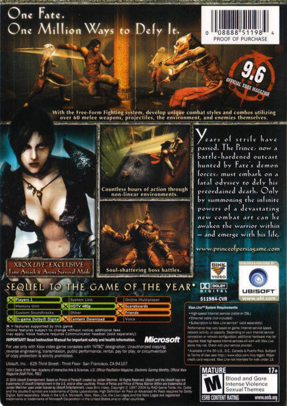 Prince of Persia: Warrior Within (US)