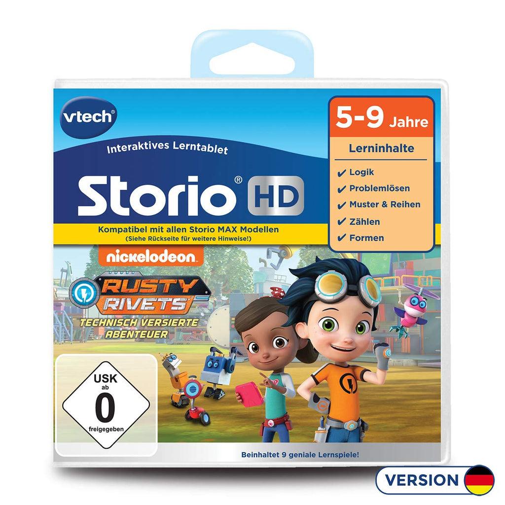 Vtech 80-271304 Rusty Rivets HD Lerntablet; Tablet für Kinder; Kindertablet mehrfarbig [Vtech]