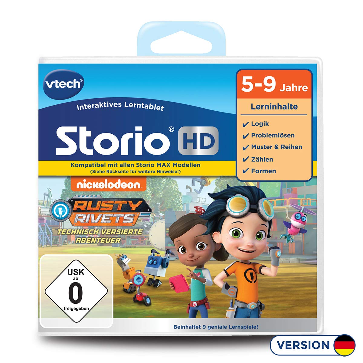 Vtech 80-271304 Rusty Rivets HD Lerntablet; Tablet für Kinder; Kindertablet mehrfarbig [Vtech]
