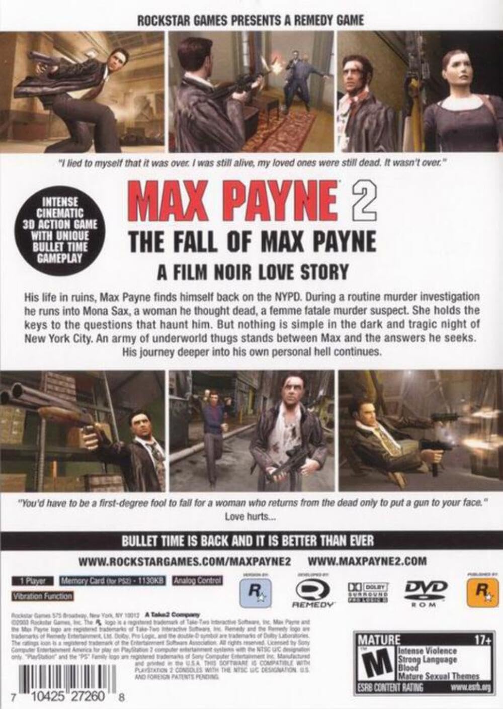 Max Payne 2: The Fall of Max Payne (US)