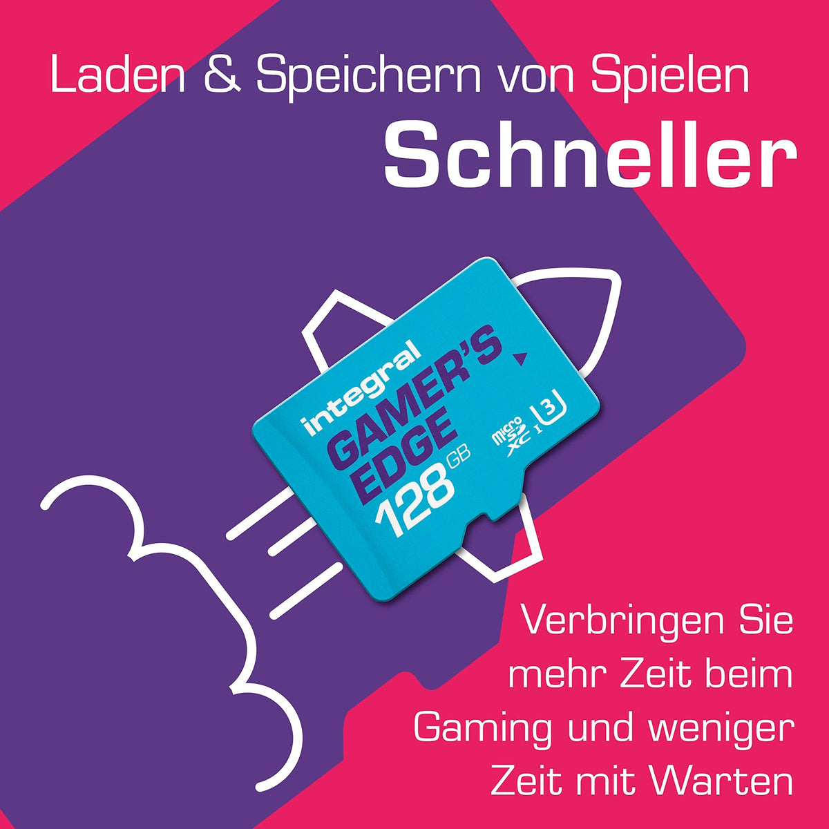 128GB Gamer's Edge Micro SD Card [Integral]