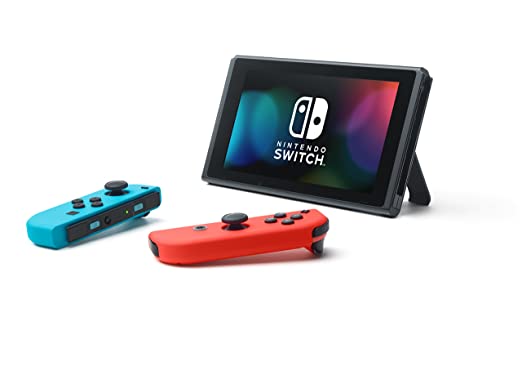 Konsole Neon-Blau/Neon-Rot + Dock + Animal Crossing