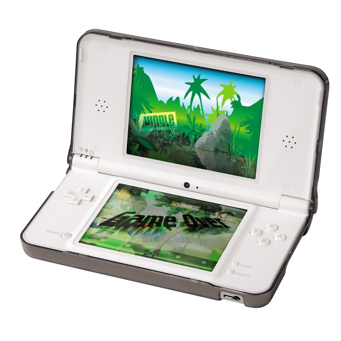 Crystal Case für DSi XL transparent/schwarz [Hama]