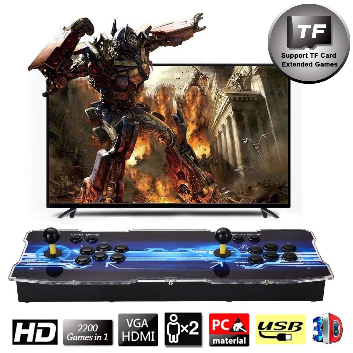 Konsole 3D Pandora X Home Arcade Full HD Konsole mit 2200 Retro Spielen [SeeKool]