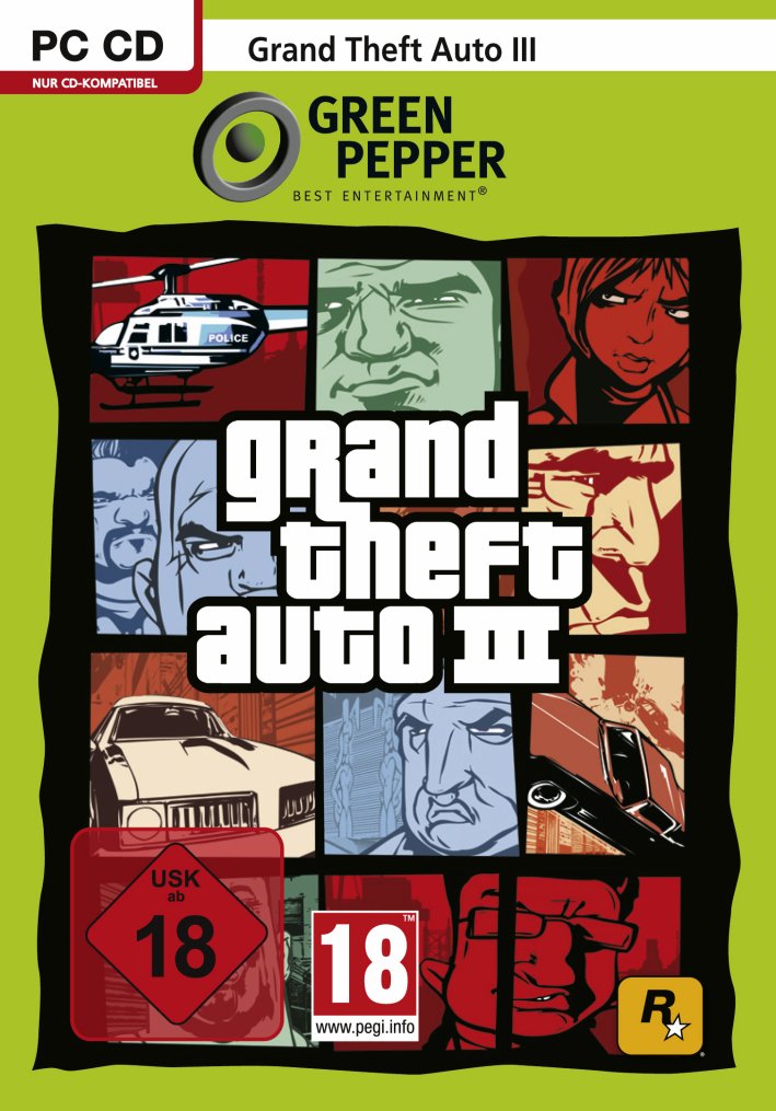 Grand Theft Auto III / GTA 3 [Green Pepper] (DE)