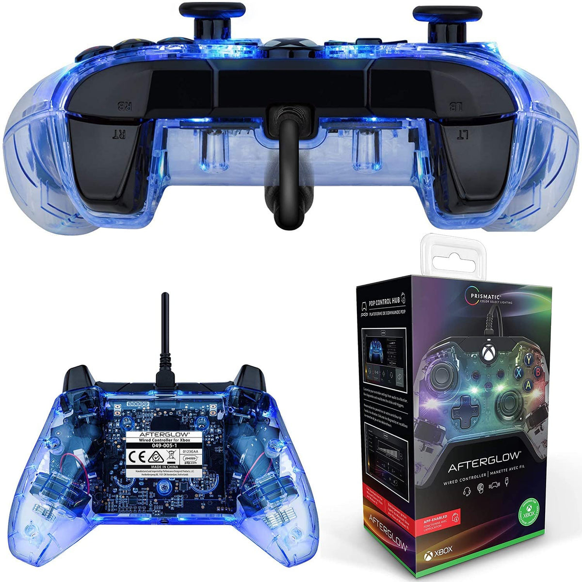 Controller / Pad Afterglow RGB LED transparent [PDP]
