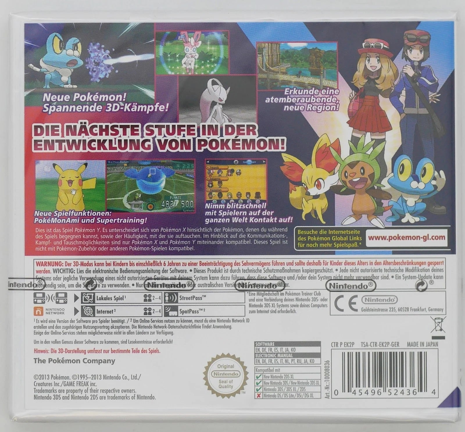 Pokémon Y Pixel Grading SEALED 90 40112014 (DE) · Sammlerstück