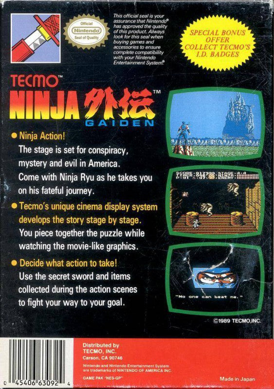 Shadow Warriors 1: Ninja Gaiden 1 (US)