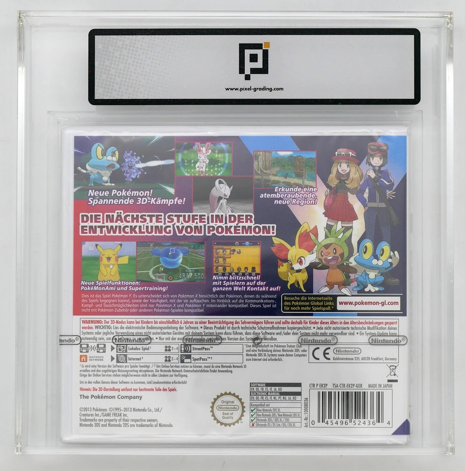 Pokémon Y Pixel Grading SEALED 90 45928990 (DE) · Sammlerstück