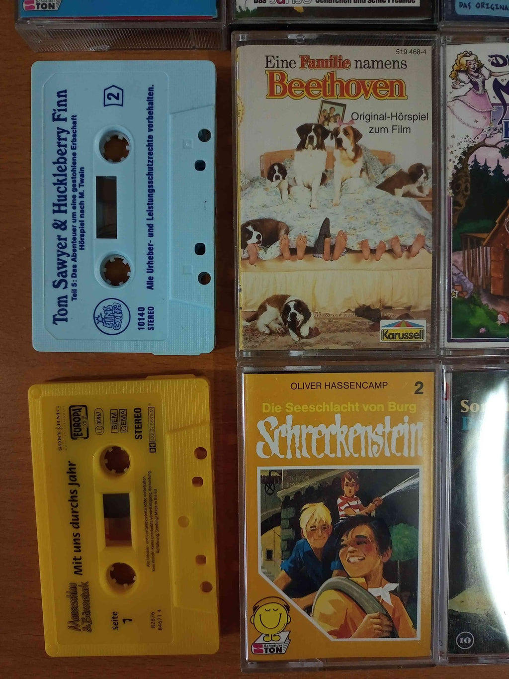 MC Kassetten-Set S46: Urmel, Der kleine Vampir, Burg Schreckenstein Kinder Sammlung