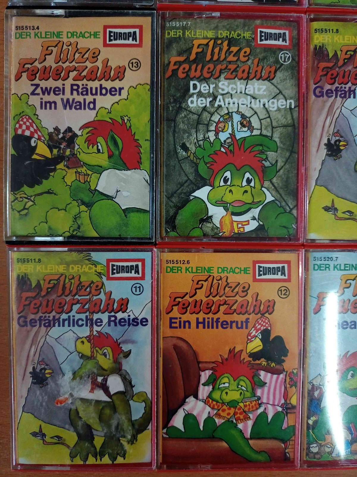 MC Kassetten-Set S35: Flitze Feuerzahn Kinder Jungen Mädchen Europa Sammlung