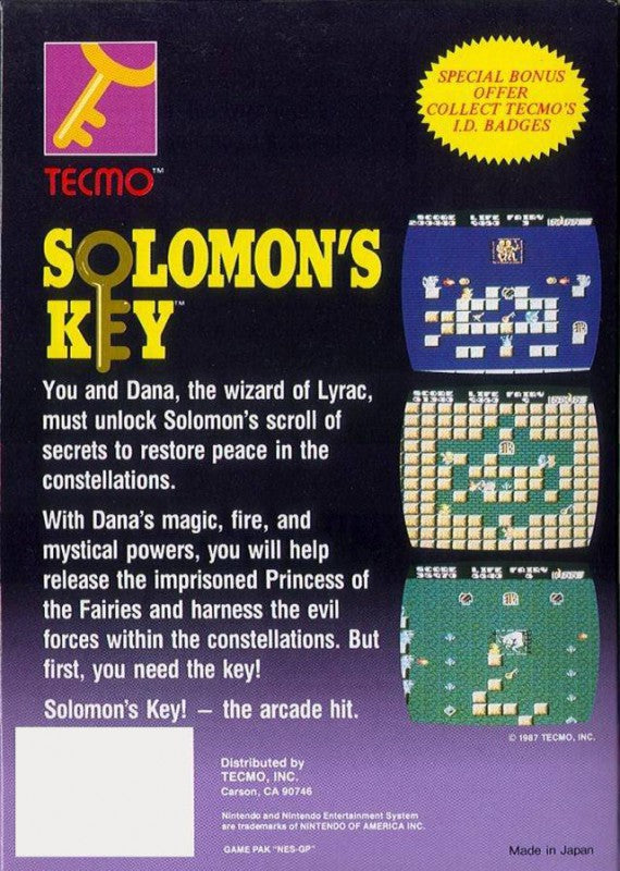 Solomon's Key 1 (US)