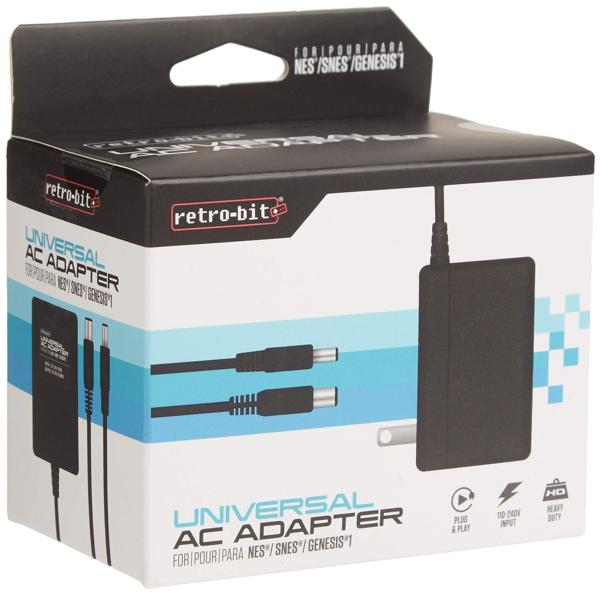 Netzteil / AC Power Universal Adapter für SNES & Mega Drive [retro-bit]