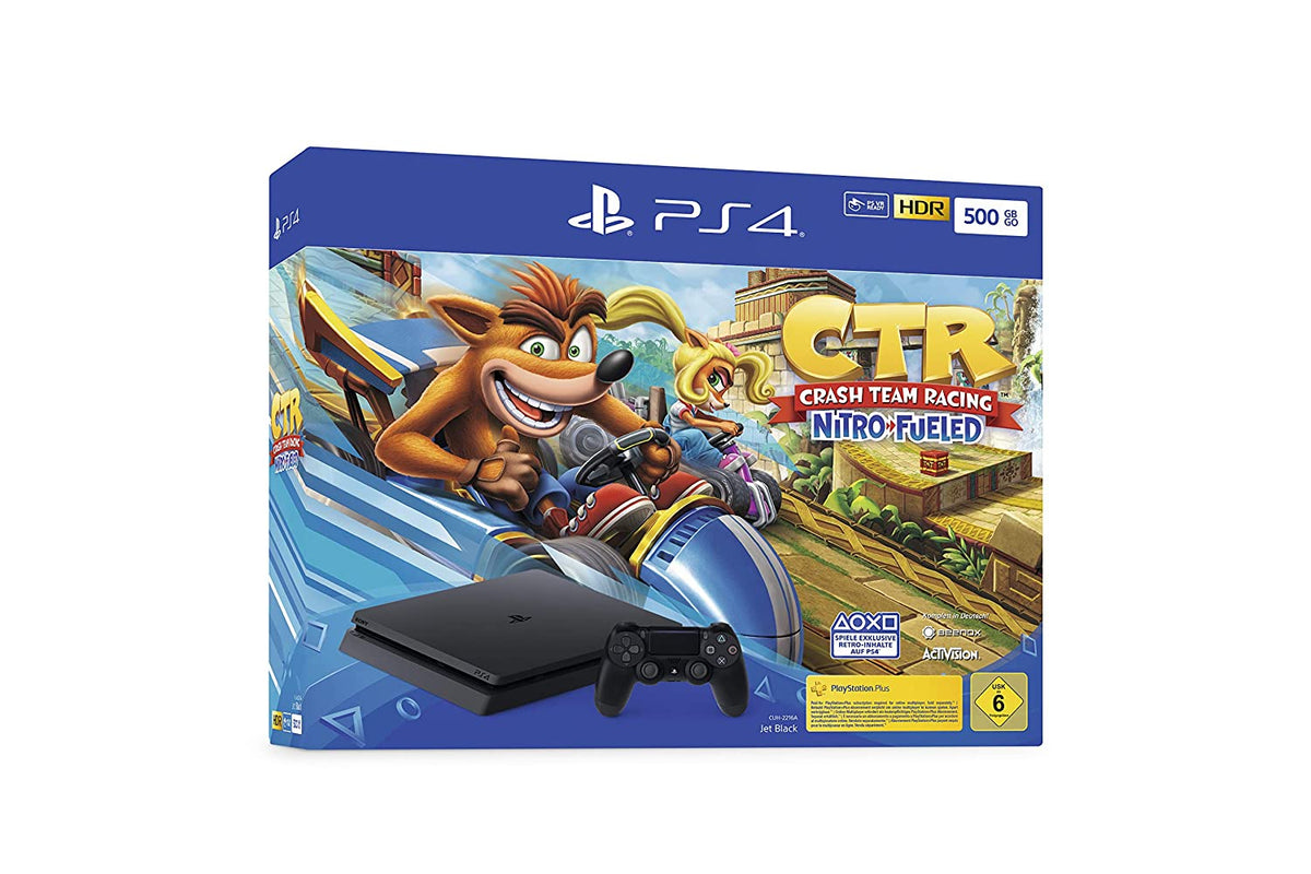 Konsole Slim 500GB + Spiel + Original Controller Crash Team Racing Edition