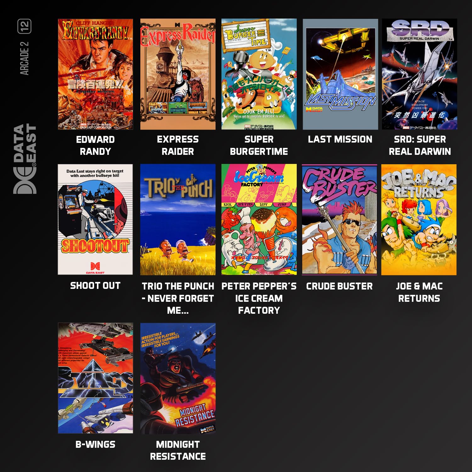 Data East Arcade Collection 2 Cartridge