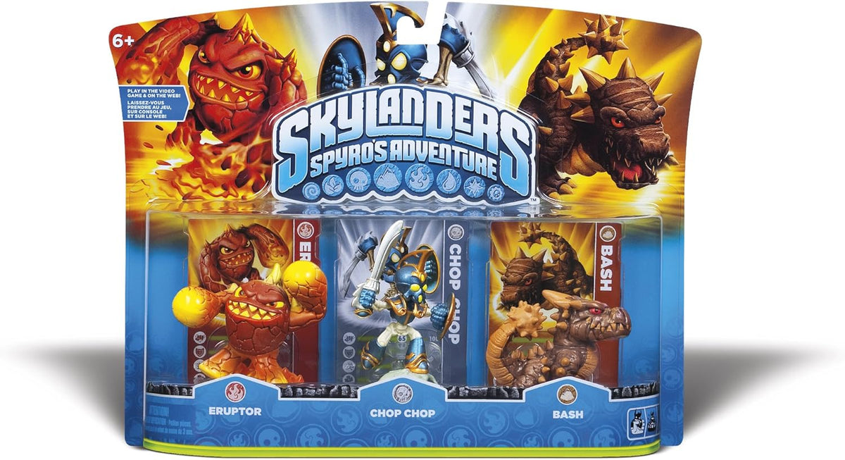 Spyro's Adventure Triple Pack: Eruptor + Chop Chop + Bash