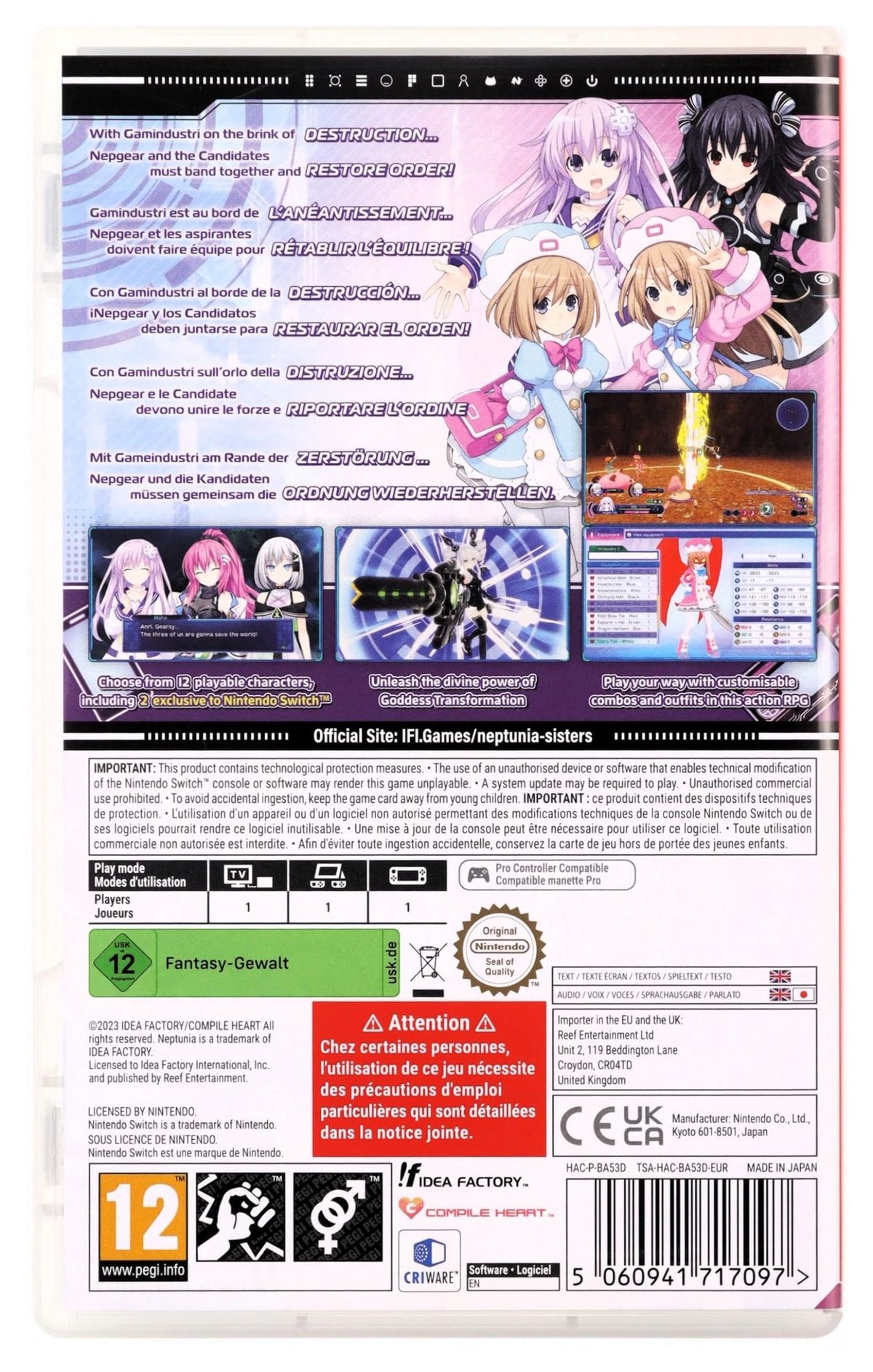 Neptunia: Sisters VS Sisters (DE) — Day One Edition